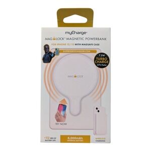 C5. MyCharge MagLock Magnetic 6000mah Powerbank Turbo Charge 32hrs  Pink